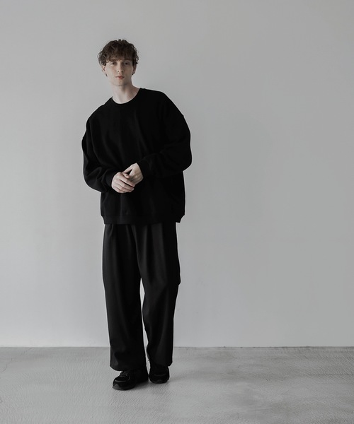 「remer」 スウェットカットソー SMALL ブラック メンズ