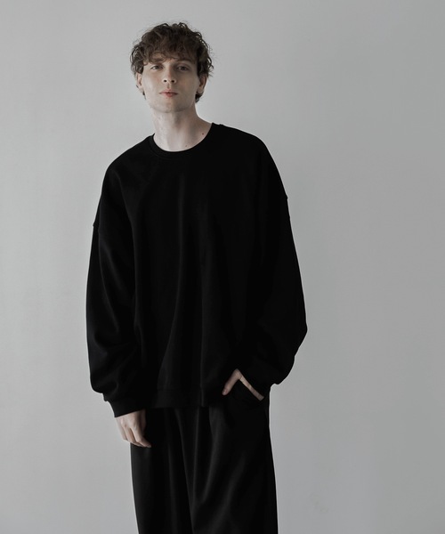 「remer」 スウェットカットソー SMALL ブラック メンズ