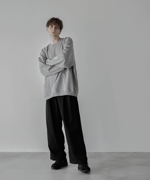 「remer」 スウェットカットソー SMALL ブラック メンズ