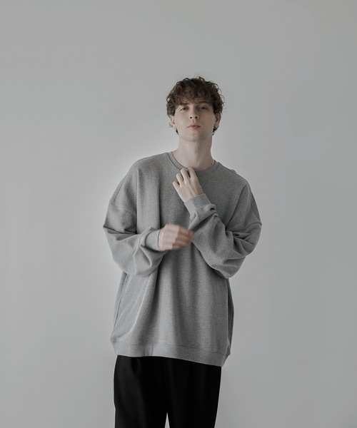 「remer」 スウェットカットソー SMALL ブラック メンズ