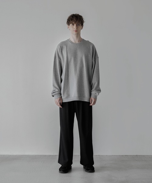 「remer」 スウェットカットソー SMALL ブラック メンズ