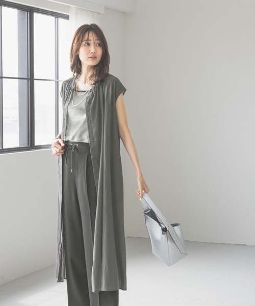 GLOBAL WORK ワンピース エアリーリラックスノースリーブ