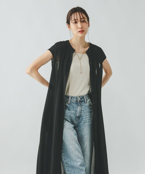 GLOBAL WORK ワンピース エアリーリラックスノースリーブ