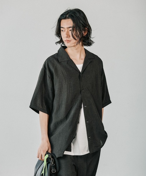 BAYFLOW（ベイフロー） シャツ 半袖 「セットアップ可」クールタッチ 