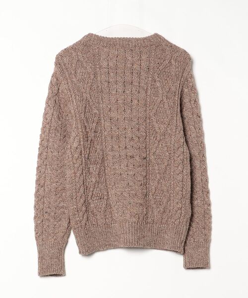 「James Charlotte」 ニットカーディガン 34 ブラウン レディース_画像2