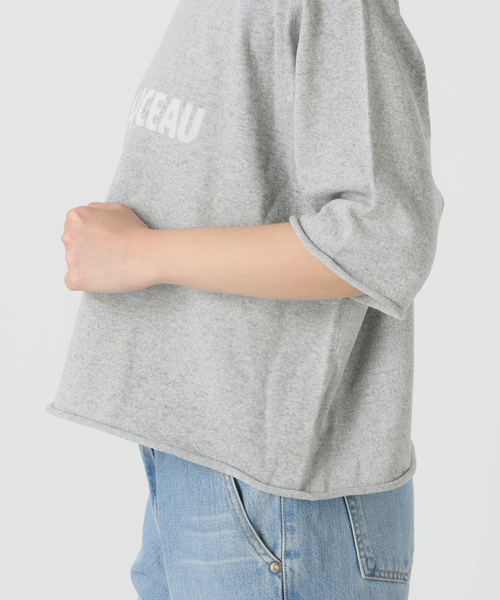 IENA ニット セーター LEVITAロゴ ハーフスリーブプルオーバー