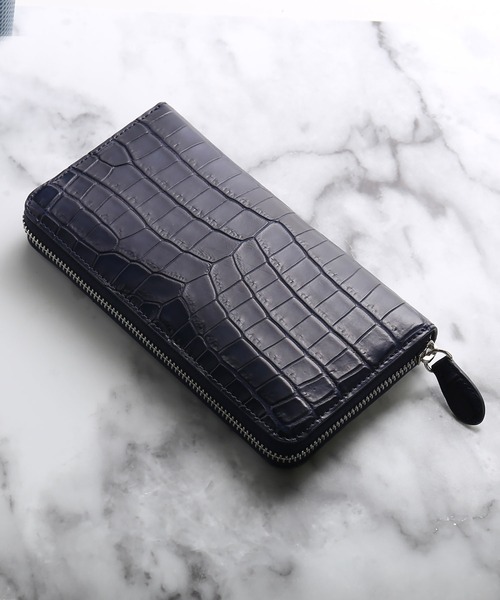 sankyo shokai（三京商会） 財布 クロコダイルレザー 長財布 マット