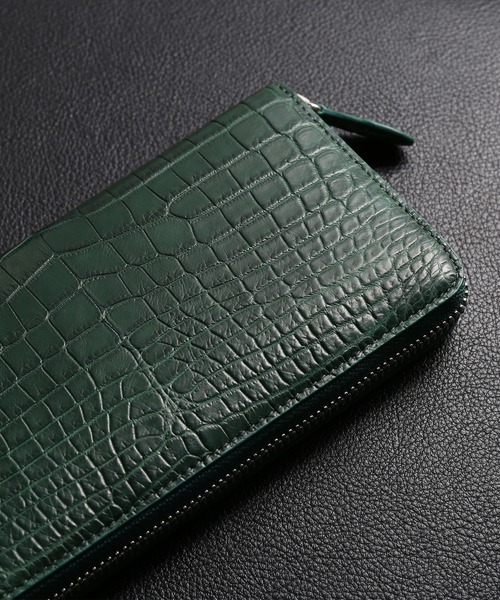 長財布 財布 クロコダイルレザー 長財布 マット加工 レディース メンズの画像