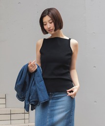 Demi-Luxe BEAMS デミルクスビームス ヘルシーニットキャミソール Demi-Luxe BEAMS（デミルクス ビームス） キャミソール 「ビームスの百