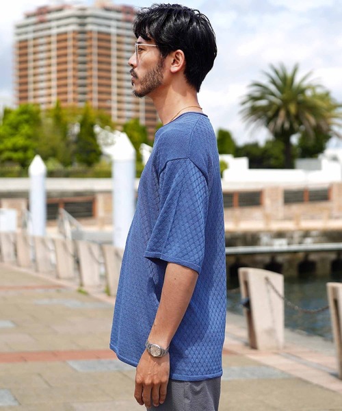 JIGGYS SHOP（ジギーズショップ） セーター ニット ダイヤ柄 ロールV