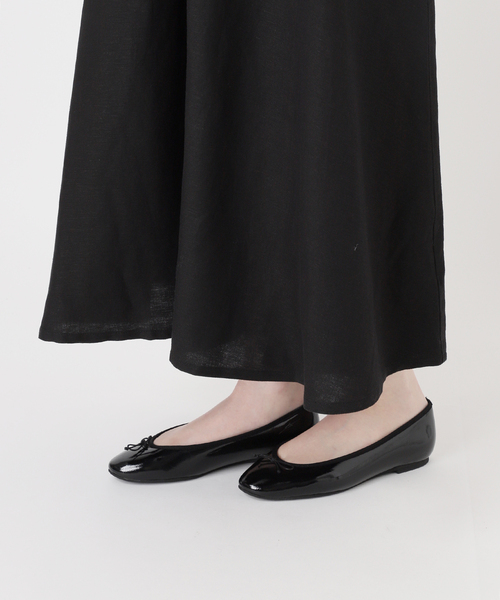 【新品】SIMPLICITE 黒リネンレーヨンスリーブレスワンピース SIMPLICITE シンプリシテェ リネン レーヨン スリーブレス