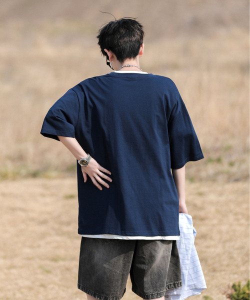 「TOM&JERRY」 半袖Tシャツ MEDIUM ネイビー メンズ