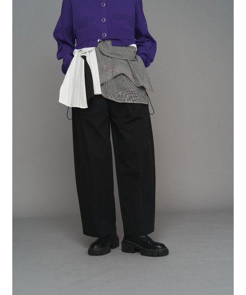 UN3D. パンツ CENTER PRESS COCOON PT / センタープレスコクーンパンツ