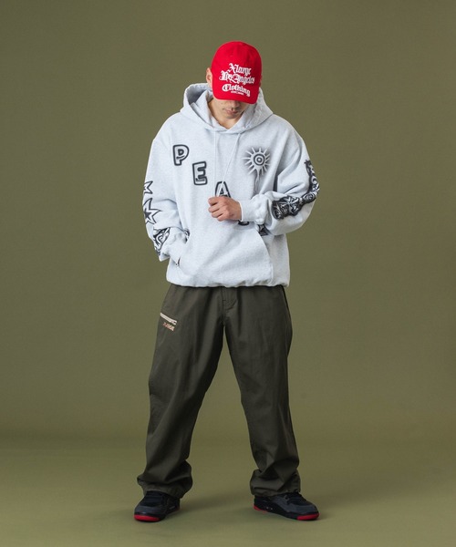 X-LARGEパーカー XLARGE パーカー AIRBRUSH PULLOVER HOODED SWEATSHIRT メンズ