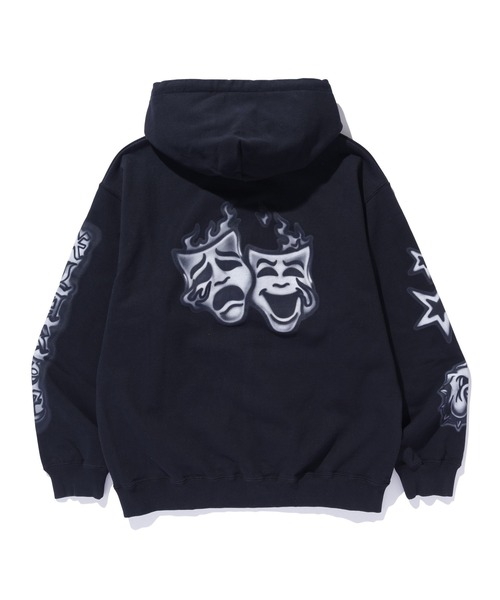 X-LARGEパーカー XLARGE パーカー AIRBRUSH PULLOVER HOODED SWEATSHIRT メンズ