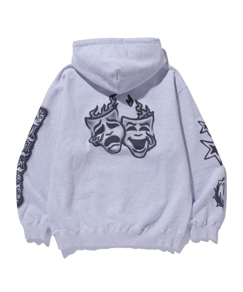 XLARGE パーカー AIRBRUSH PULLOVER HOODED SWEATSHIRT メンズ