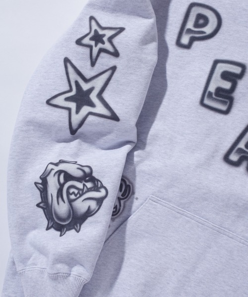 X-LARGEパーカー XLARGE パーカー AIRBRUSH PULLOVER HOODED SWEATSHIRT メンズ