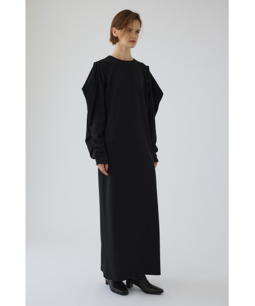 RIM.ARK ワンピース Drape sleeve cut dress ドレープスリーブカット
