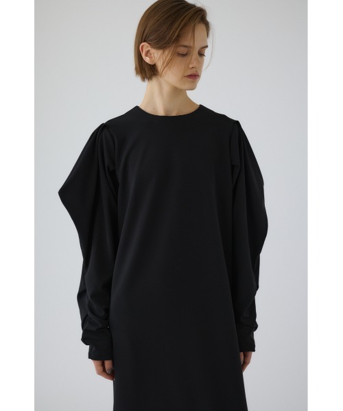 RIM.ARK uvカット パーティードレス ワンピース Drape sleeve cut 
