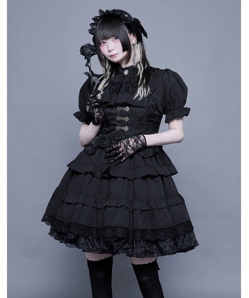 ワンピース lillilly rib frill onepiece One-piece | lilLilly official webstore