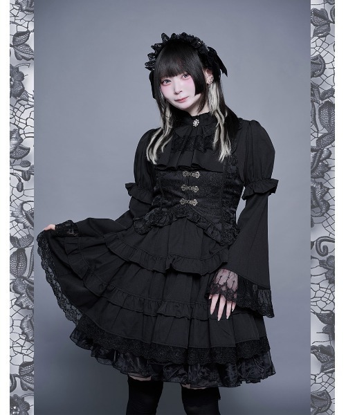 ililil イルイルイル クラロリ地雷ちゃんの微睡ドールワンピ ロリータ ililil ワンピース 「ililil/イルイルイル」「クラロリ地雷