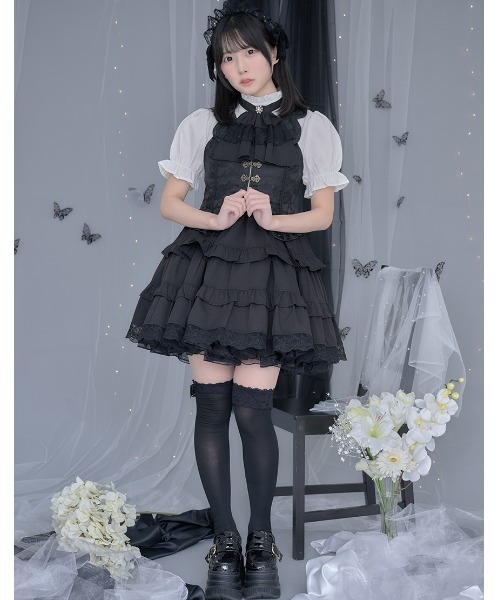 ililil イルイルイル クラロリ地雷ちゃんの微睡ドールワンピ ロリータ ililil ワンピース 「ililil/イルイルイル」「クラロリ地雷