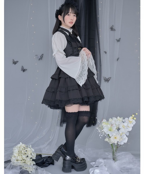 ililil イルイルイル クラロリ地雷ちゃんの微睡ドールワンピ ロリータ ililil ワンピース 「ililil/イルイルイル」「クラロリ地雷