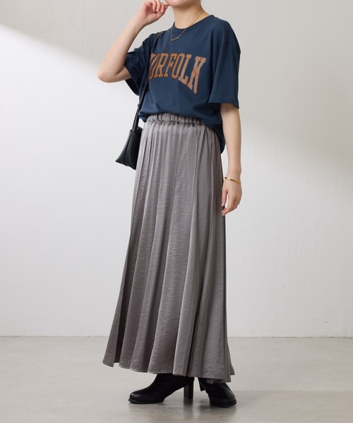 COLLAGE GALLARDAGALANTE サテンスカート COLLAGE GALLARDAGALANTE スカート シルキーサテンフレア