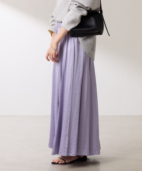 COLLAGE GALLARDAGALANTE サテンスカート COLLAGE GALLARDAGALANTE スカート シルキーサテンフレア
