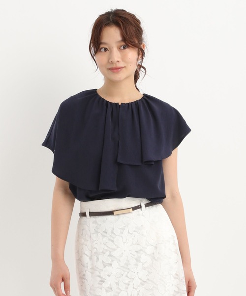 〜 まりーむ★ 〜 Andemiu ブラウス シャツ アシメフリルブラウス577651