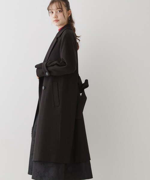 「couture brooch」 チェスターコート 42 ブラウン レディース_画像6