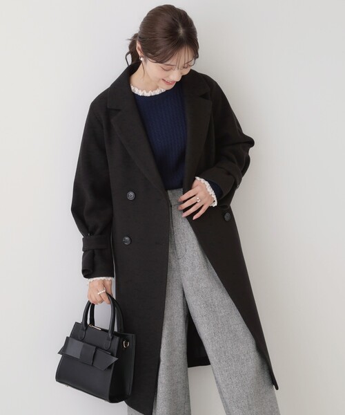 「couture brooch」 チェスターコート 42 ブラウン レディース_画像8