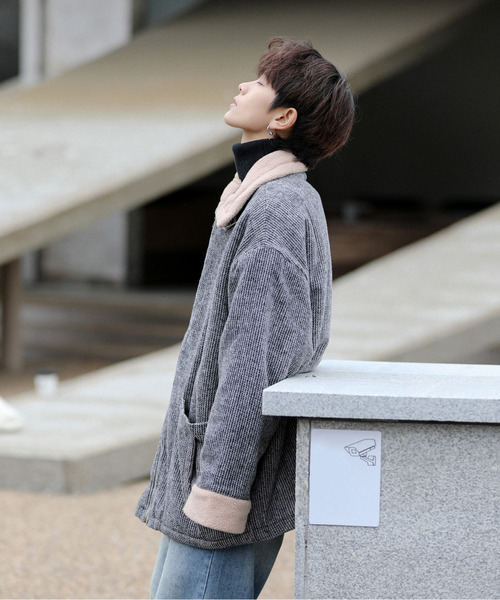 「neos」 ブルゾン LARGE グレー メンズ_画像9