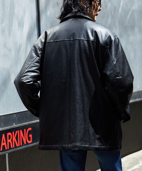 FREAK'S STORE ブラックレザーライダースジャケット FREAK'S STORE（フリークスストア） レザージャケット ライダース