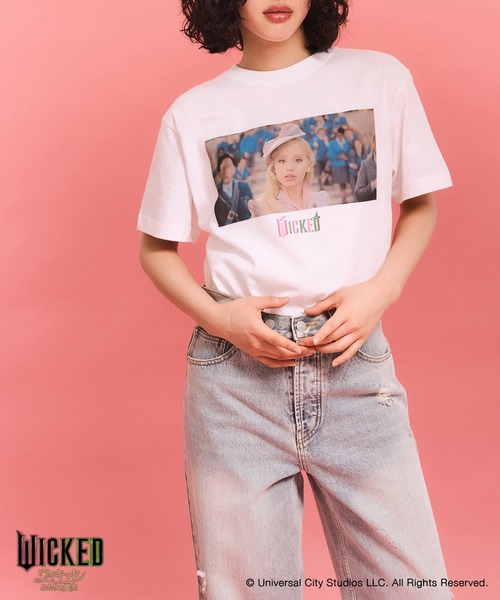 「ADAM ET ROPE'」 半袖Tシャツ M ホワイト系その他 レディース