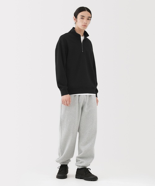 無印良品（MUJI） トレーナー スウェット 紳士 二重編みハーフジップ