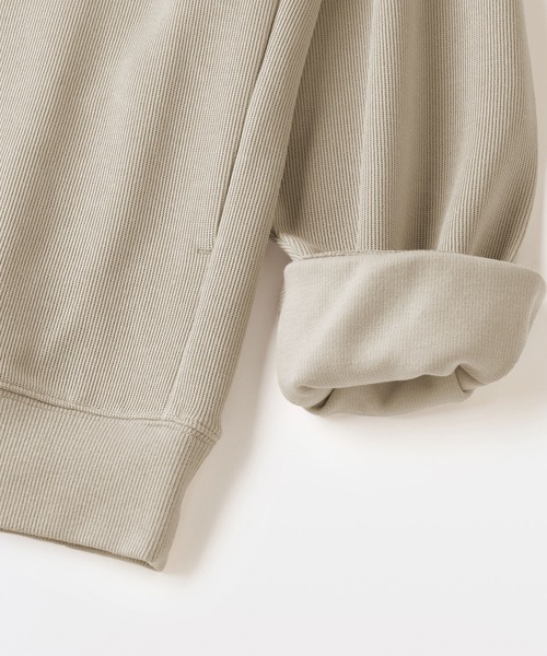 無印良品（MUJI） トレーナー スウェット 紳士 二重編みハーフジップ