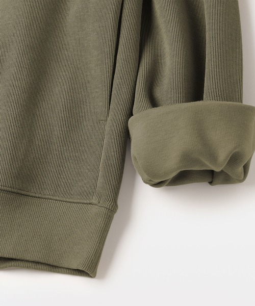 無印良品（MUJI） トレーナー スウェット 紳士 二重編みハーフジップ