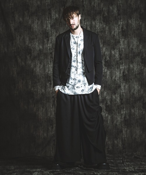 ジャケット テーラードジャケット 「NO ID.」Layered Short Jacket / レイヤード ショート ジャケット メンズの画像