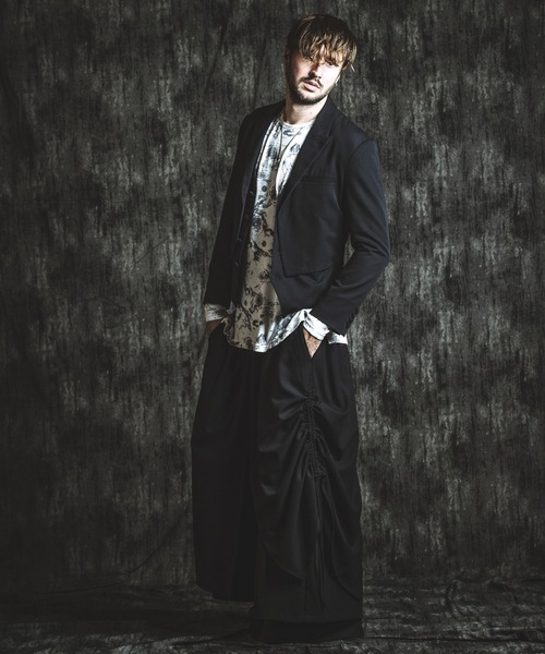 ジャケット テーラードジャケット 「NO ID.」Layered Short Jacket / レイヤード ショート ジャケット メンズの画像
