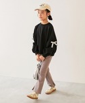 トレーナー ときめきリボンスリーブ ミニ裏毛 ...の詳細画像1