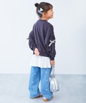 トレーナー ときめきリボンスリーブ ミニ裏毛 ...の詳細画像4