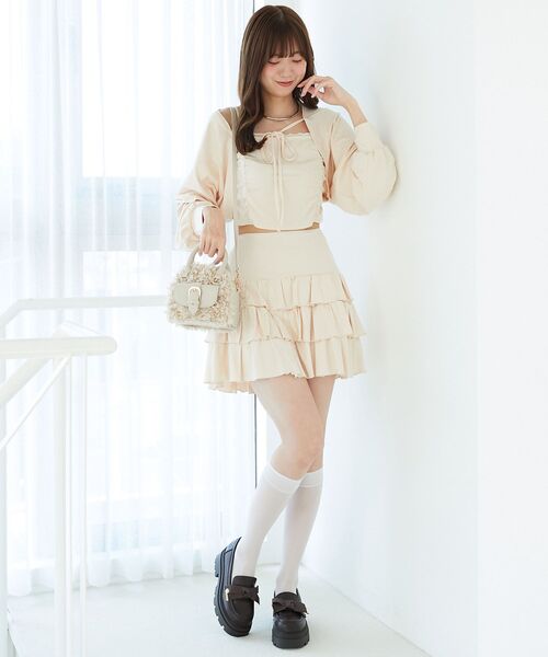 MAJESTIC LEGON（マジェスティックレゴン） スカート ラインストーン