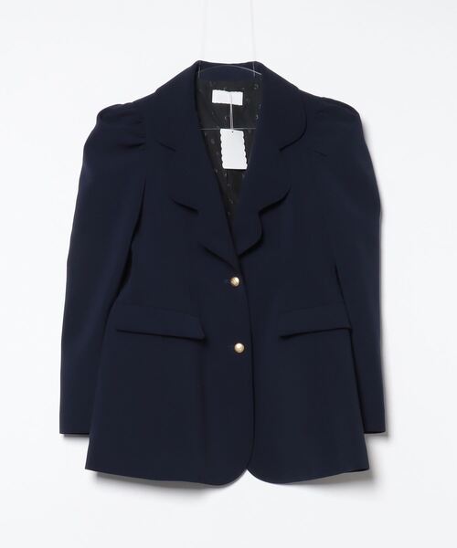 rosy monster」 ceremony scallop jacket テーラードジャケット