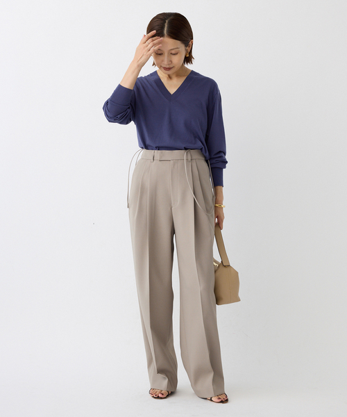 IENA（イエナ） ニット セーター 「追加」18G Vネックプルオーバー