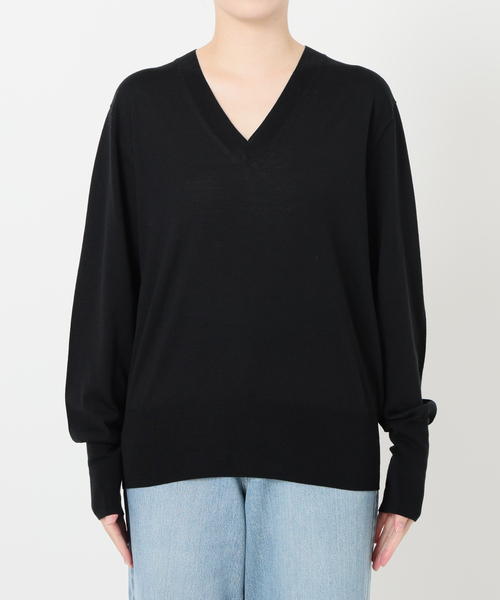IENA（イエナ） ニット セーター 「追加」18G Vネックプルオーバー