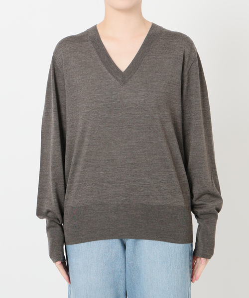 IENA（イエナ） ニット セーター 「追加」18G Vネックプルオーバー