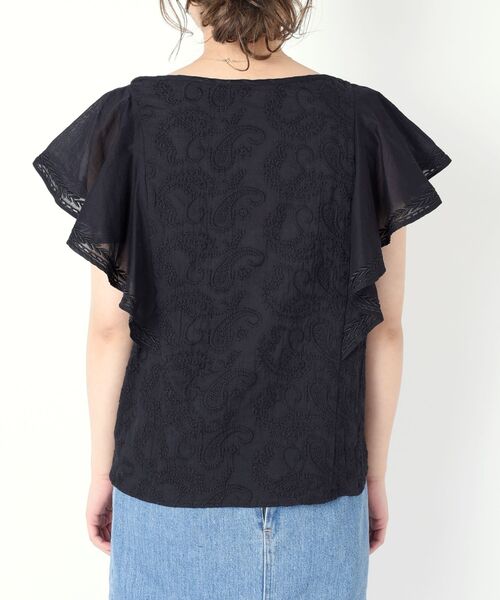 「Khaju」 ノースリーブブラウス ONE SIZE ブラック レディース_画像3