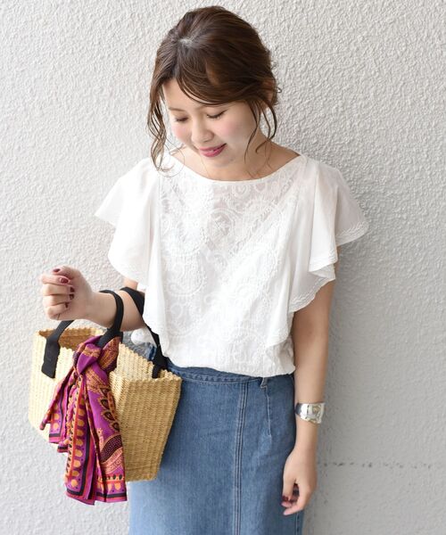 「Khaju」 ノースリーブブラウス ONE SIZE ブラック レディース_画像5