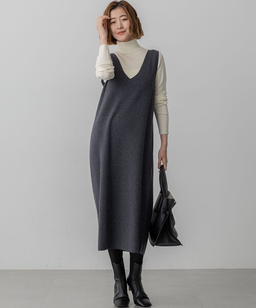 23区（ニジュウサンク） ワンピース レイヤードニットツイン